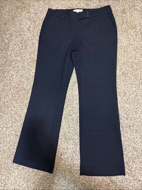 LOFT Navy Blue Bootcut Dress Pants